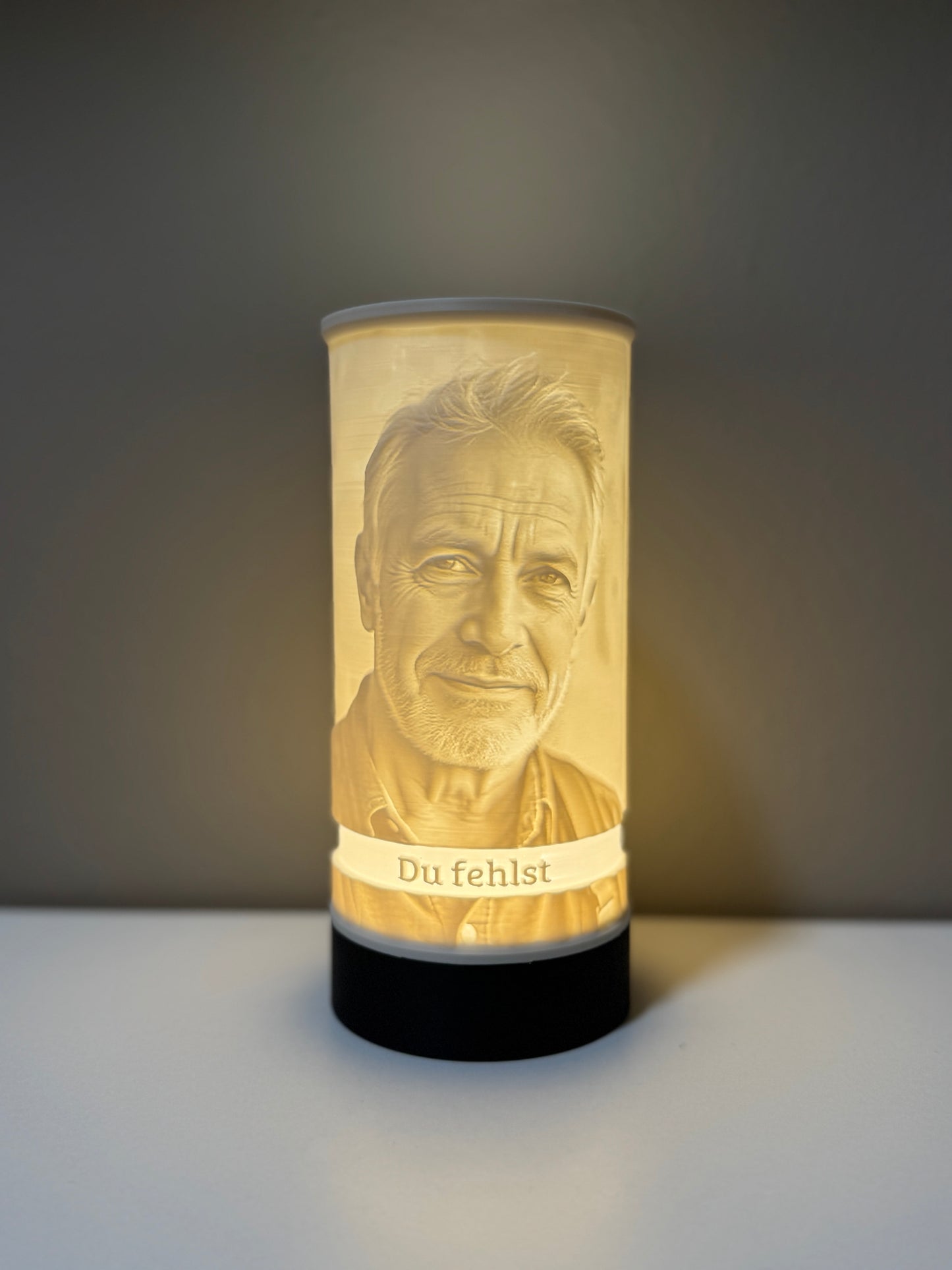 personalisierbare Grableuchte