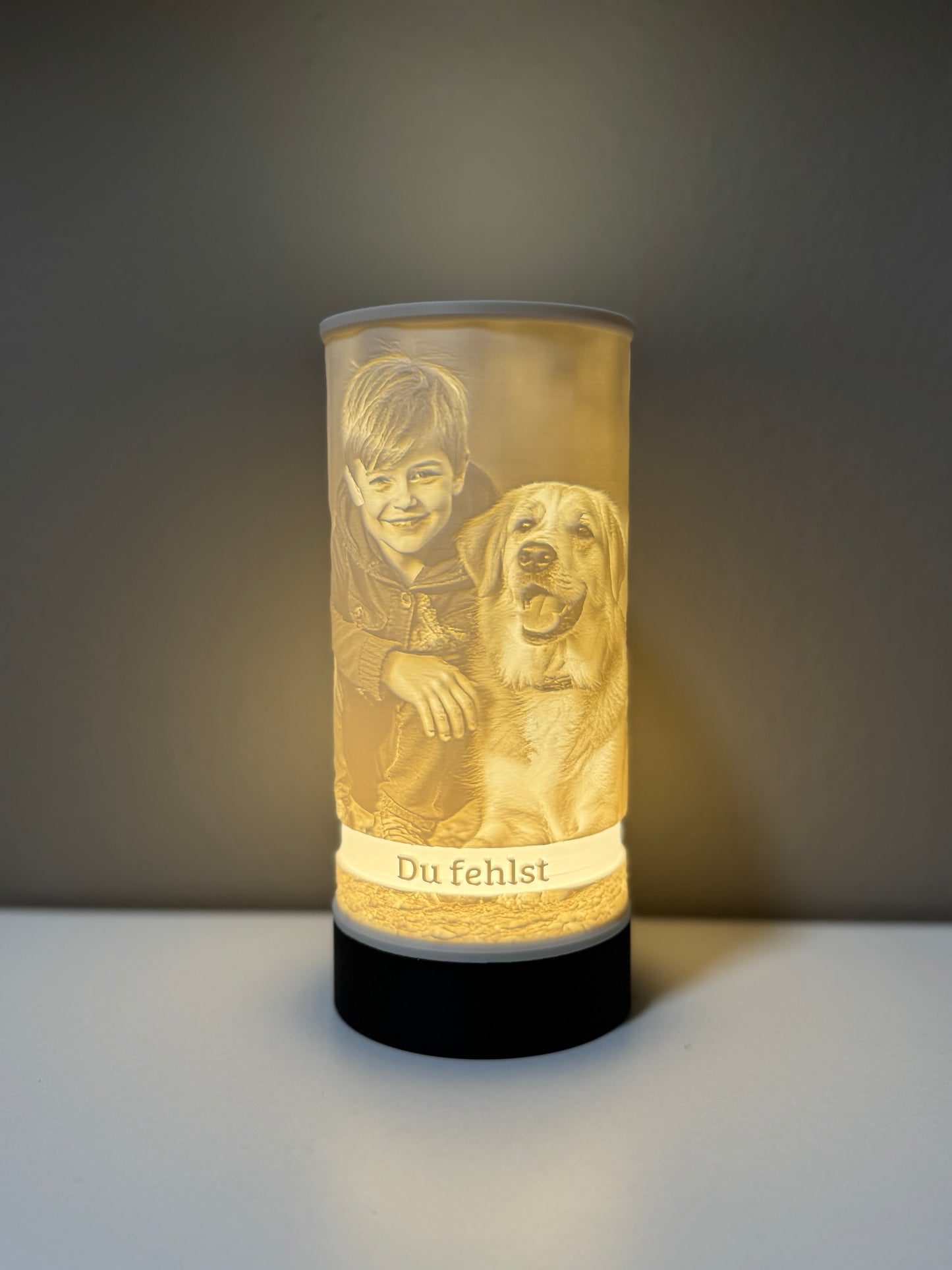 personalisierbares Gedenklicht für Tiere